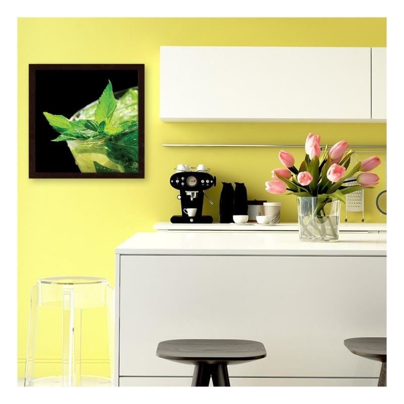 Glezna brūnā rāmī - Mojito cocktail Home Trends DECO