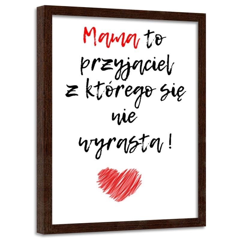 Glezna brūnā rāmī - Mom's a friend. Home Trends DECO