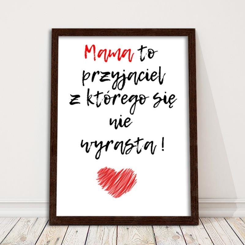 Glezna brūnā rāmī - Mom's a friend. Home Trends DECO