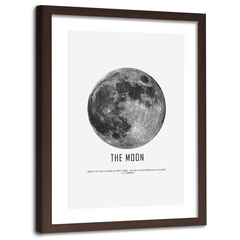 Glezna brūnā rāmī - Moon Home Trends DECO