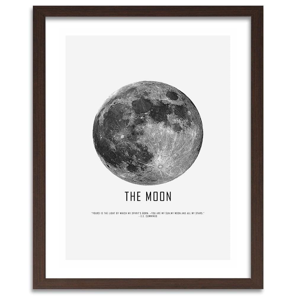 Glezna brūnā rāmī - Moon Home Trends DECO