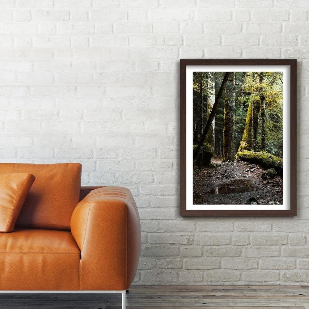 Glezna brūnā rāmī - Moss-Covered Tree Home Trends DECO