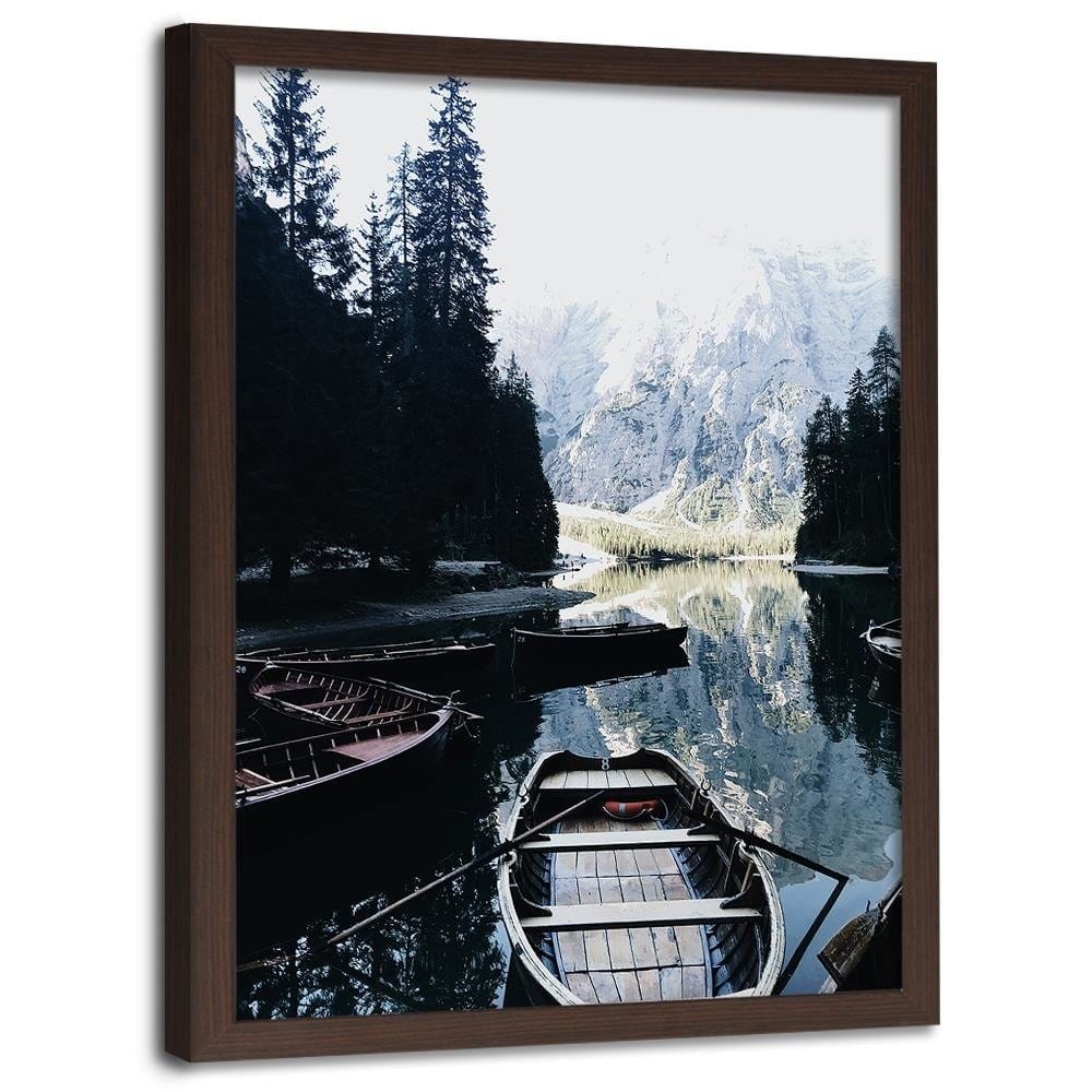 Glezna brūnā rāmī - Mountain Expedition Home Trends DECO