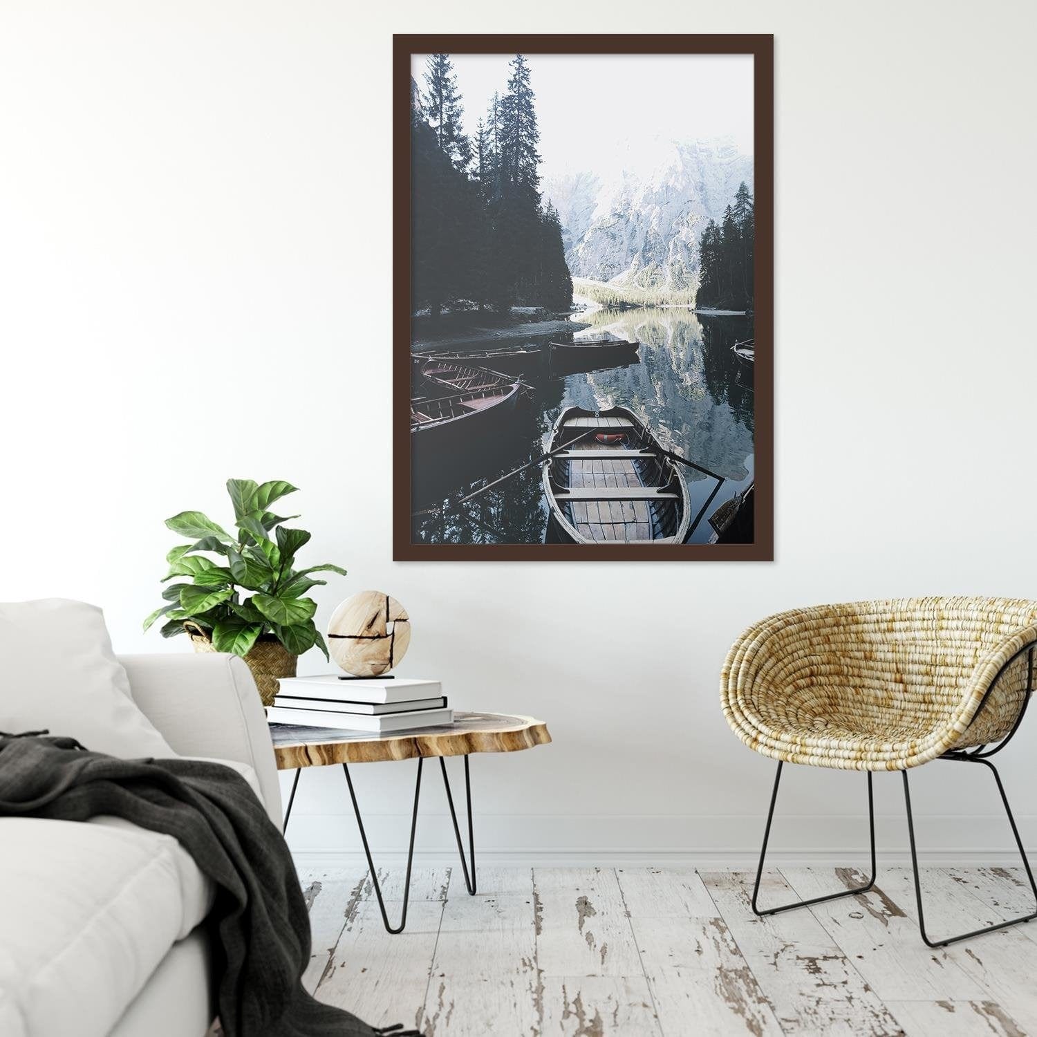 Glezna brūnā rāmī - Mountain Expedition Home Trends DECO