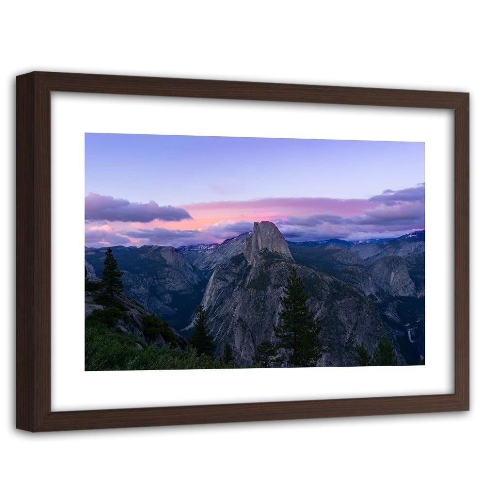 Glezna brūnā rāmī - Mountain Harmony Home Trends DECO