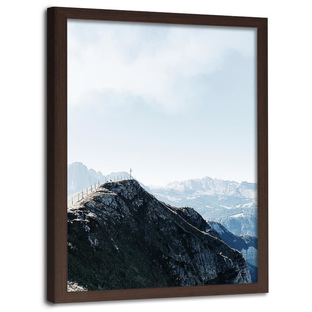 Glezna brūnā rāmī - Mountain Trail Home Trends DECO