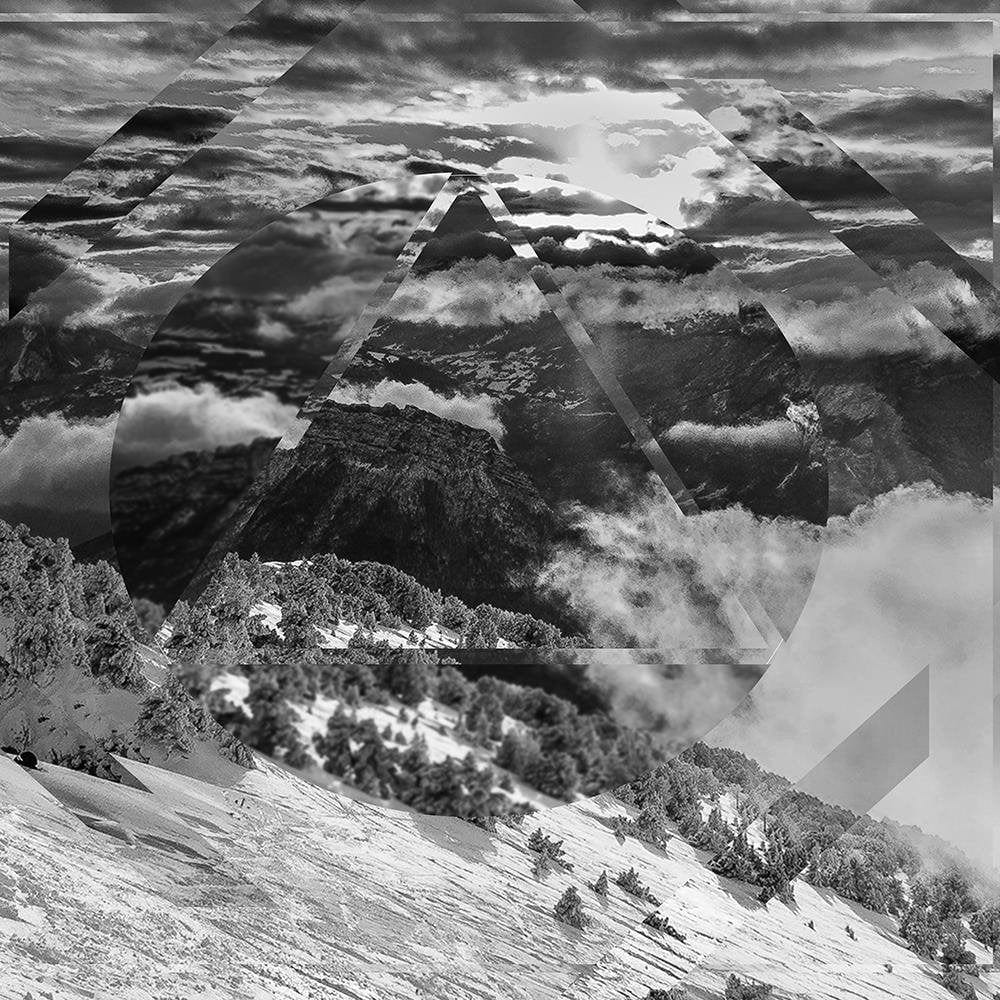 Glezna brūnā rāmī - Mountains And Sky 3 Home Trends DECO