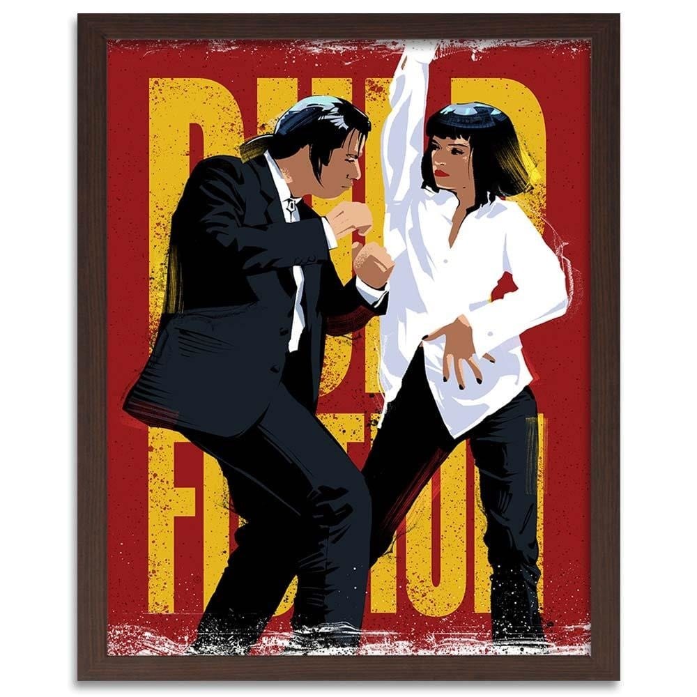 Glezna brūnā rāmī - Movie Illustration Red Home Trends DECO