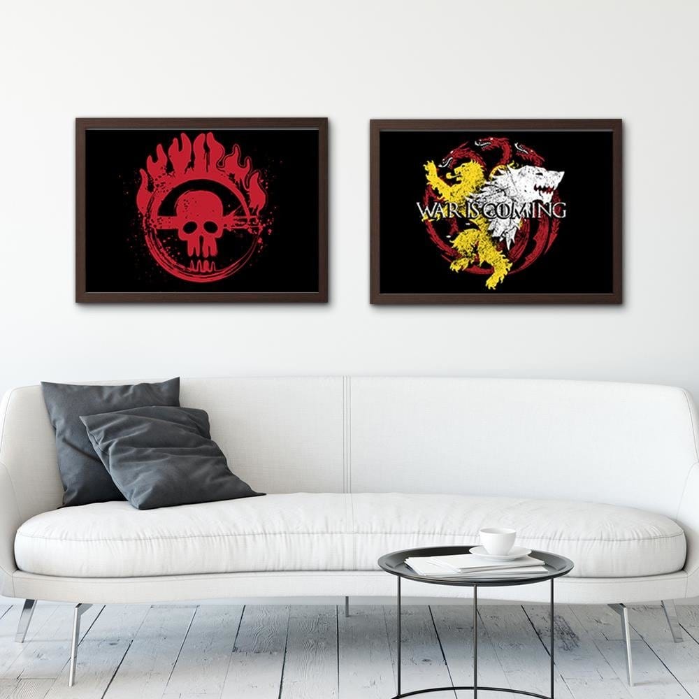 Glezna brūnā rāmī - Movie Morife Home Trends DECO