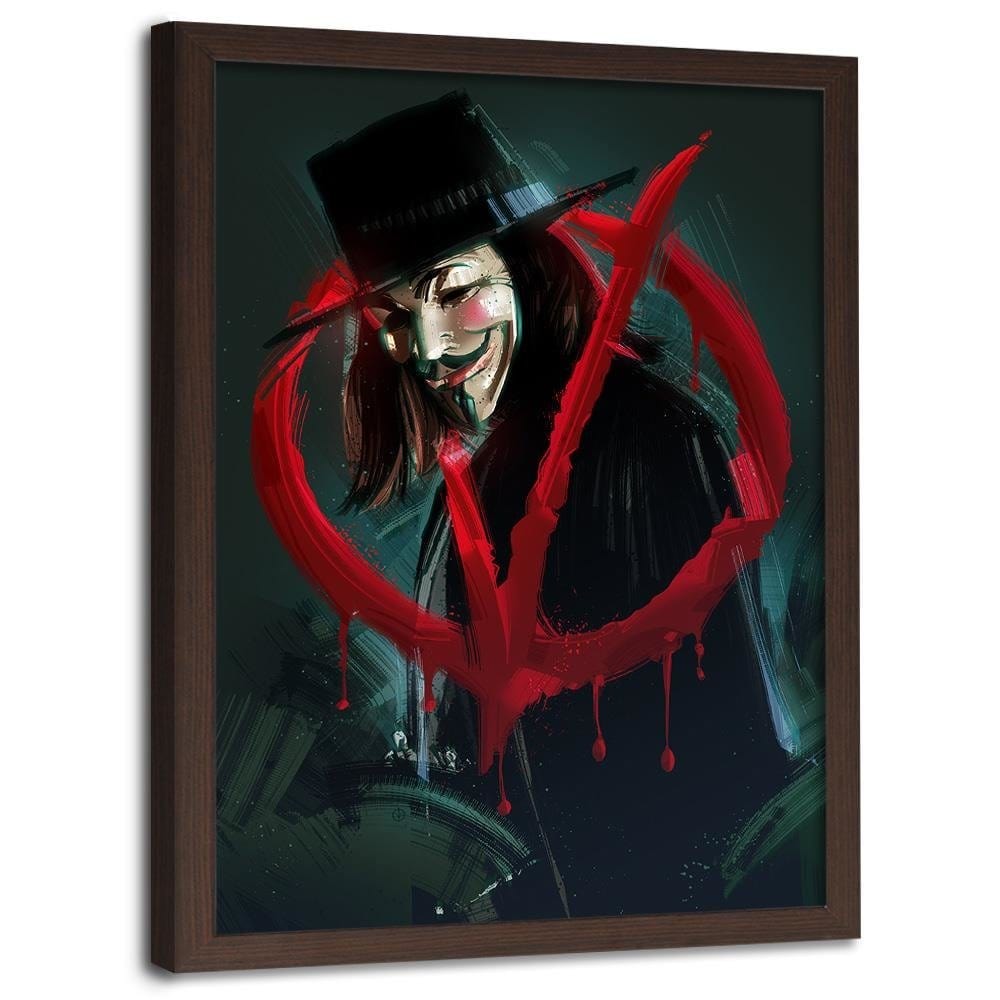 Glezna brūnā rāmī - Movie Poster Black Home Trends DECO