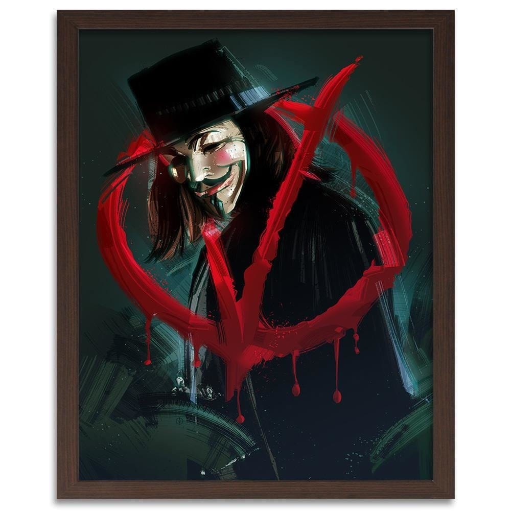 Glezna brūnā rāmī - Movie Poster Black Home Trends DECO