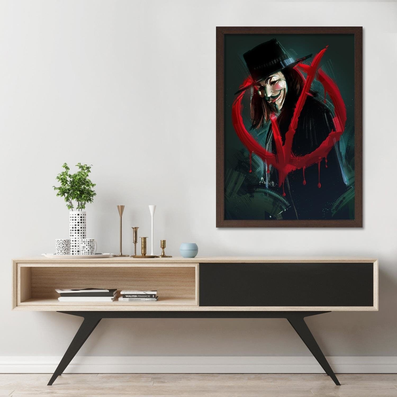 Glezna brūnā rāmī - Movie Poster Black Home Trends DECO
