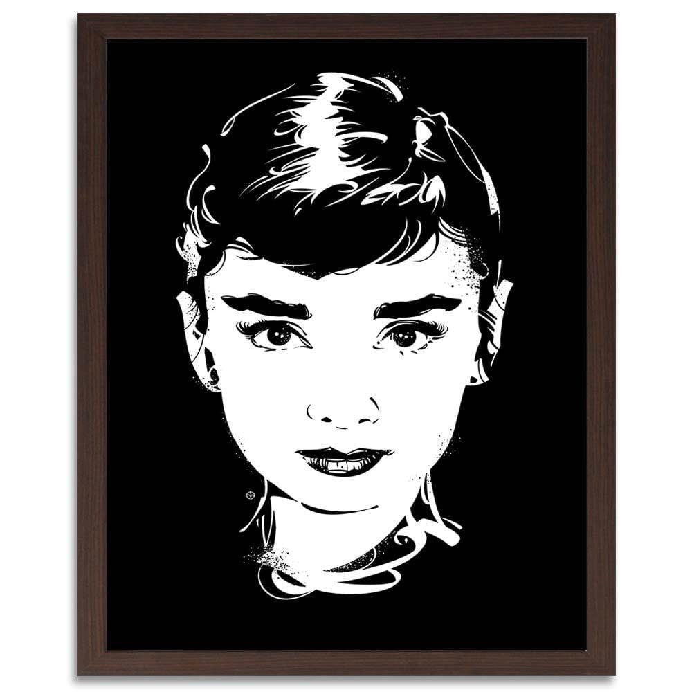 Glezna brūnā rāmī - Movie Star Image Black And White Home Trends DECO