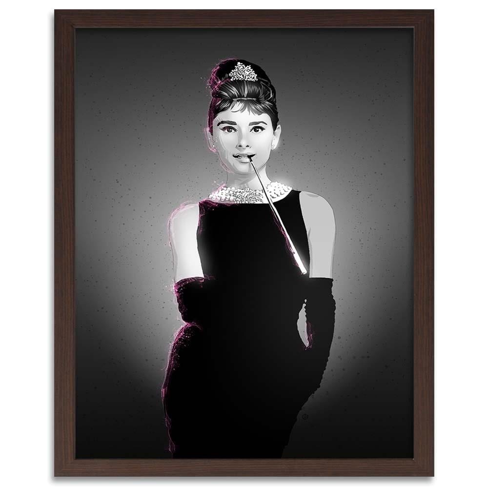 Glezna brūnā rāmī - Movie Star Image Black And White Home Trends DECO
