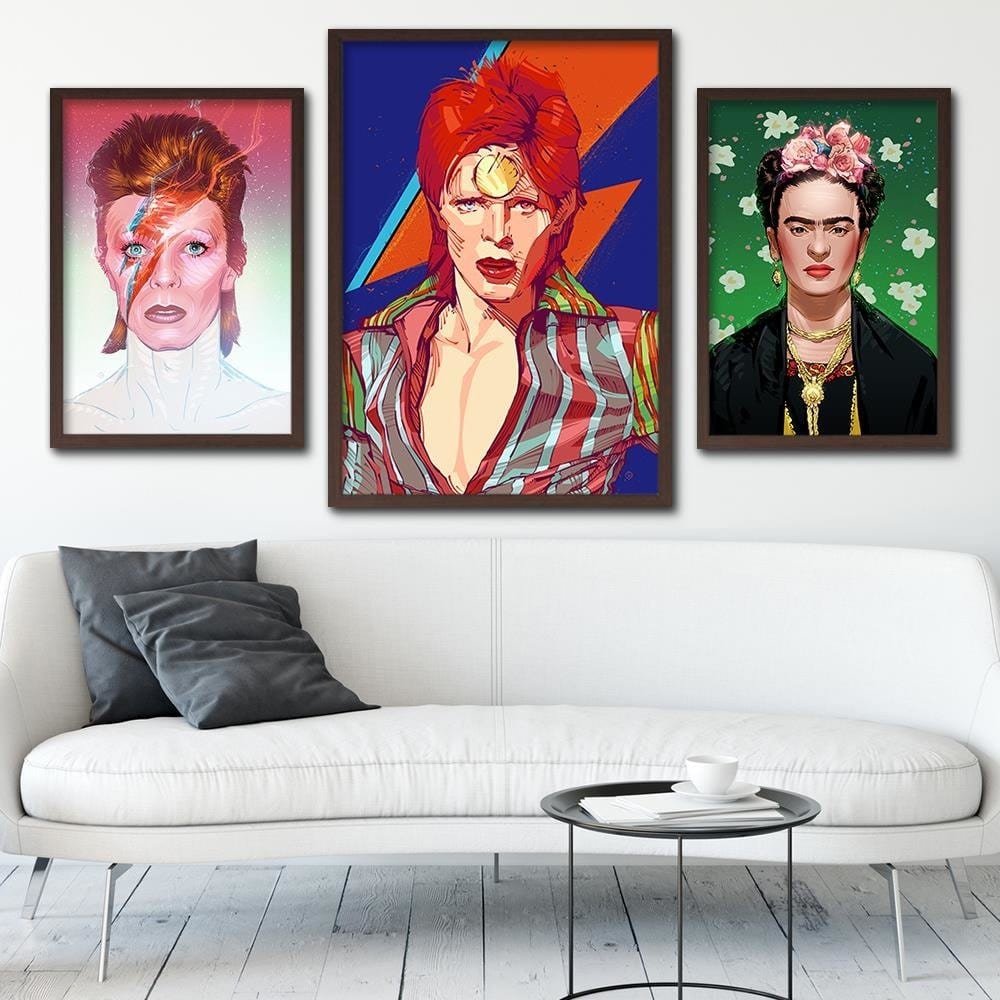 Glezna brūnā rāmī - Music Legend Home Trends DECO
