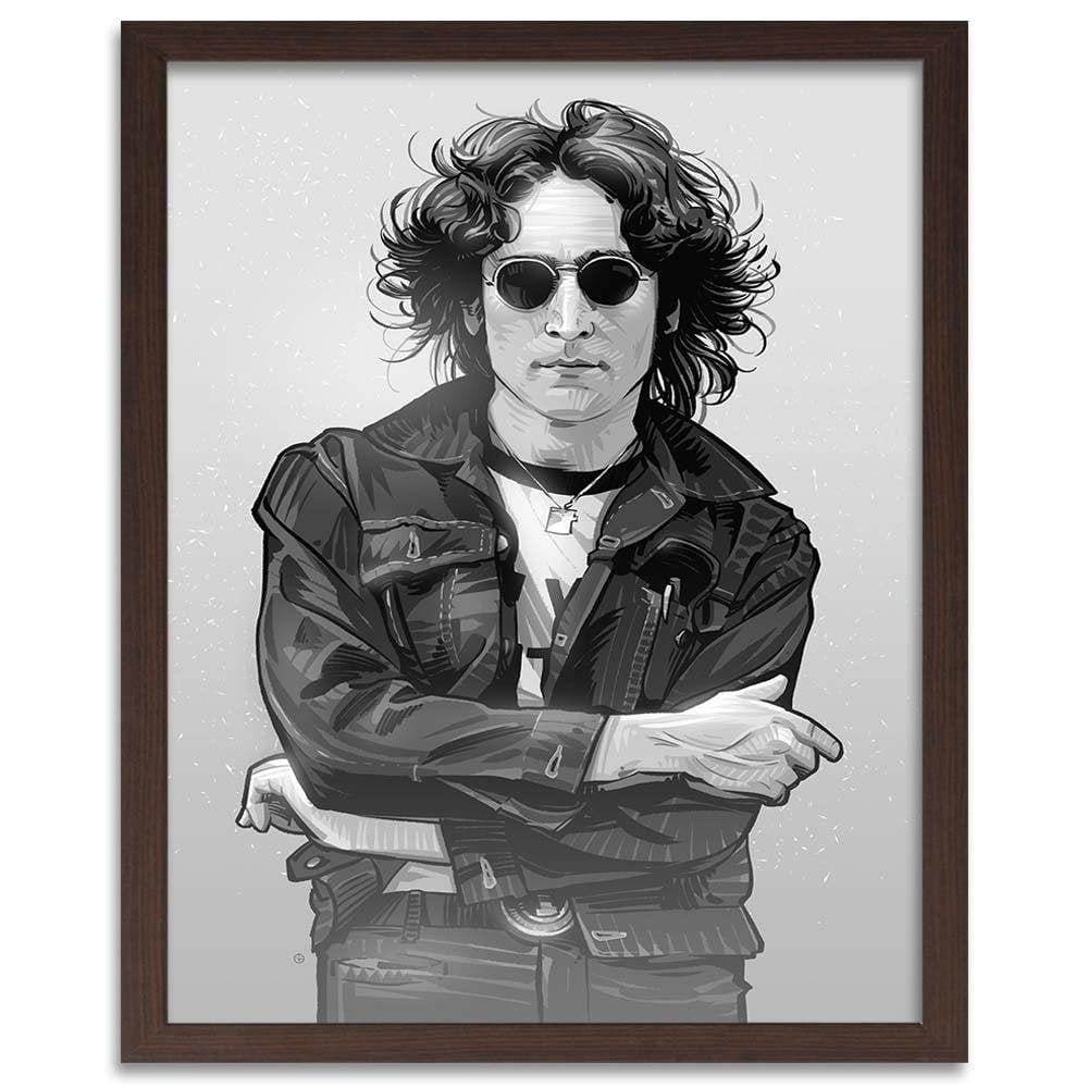 Glezna brūnā rāmī - Music Legend Singer Home Trends DECO