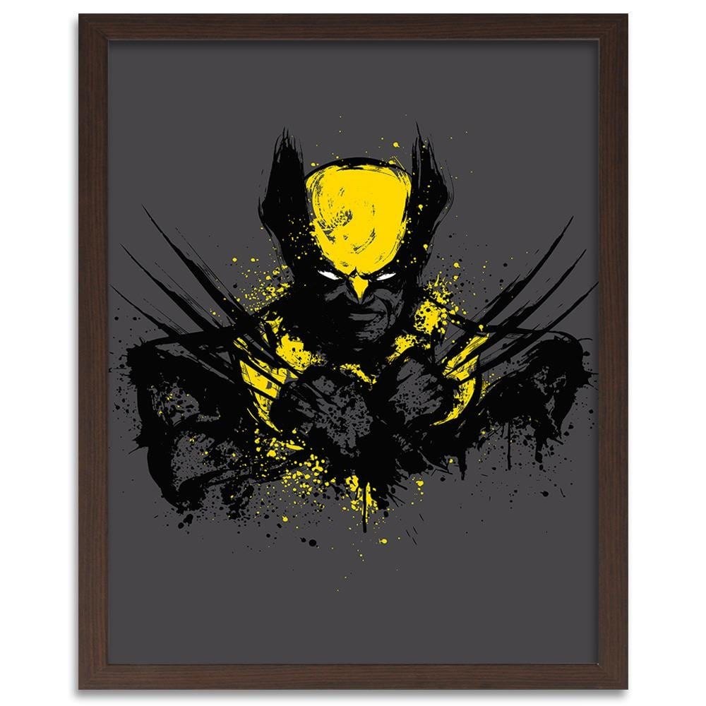 Glezna brūnā rāmī - Mutant Rage Yellow Home Trends DECO