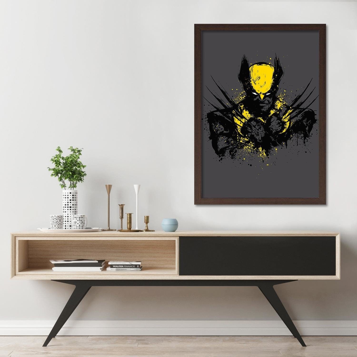 Glezna brūnā rāmī - Mutant Rage Yellow Home Trends DECO