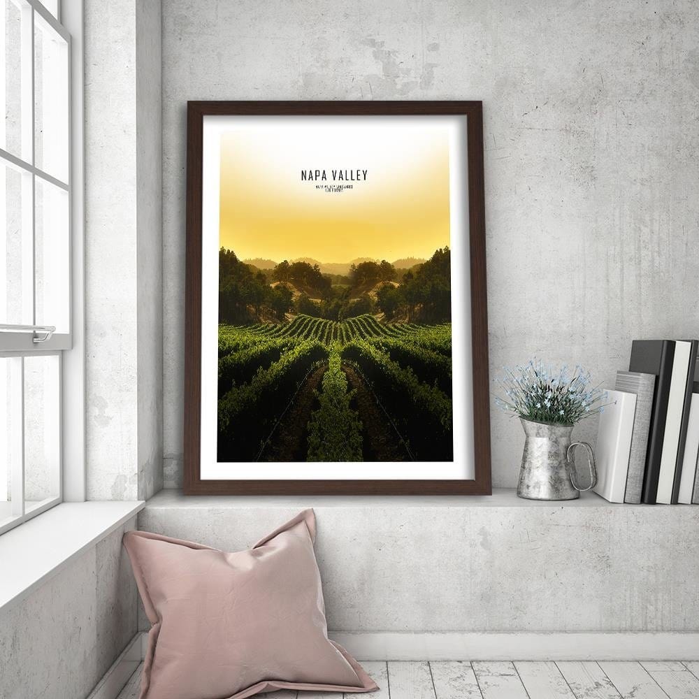 Glezna brūnā rāmī - Napa Valley Home Trends DECO