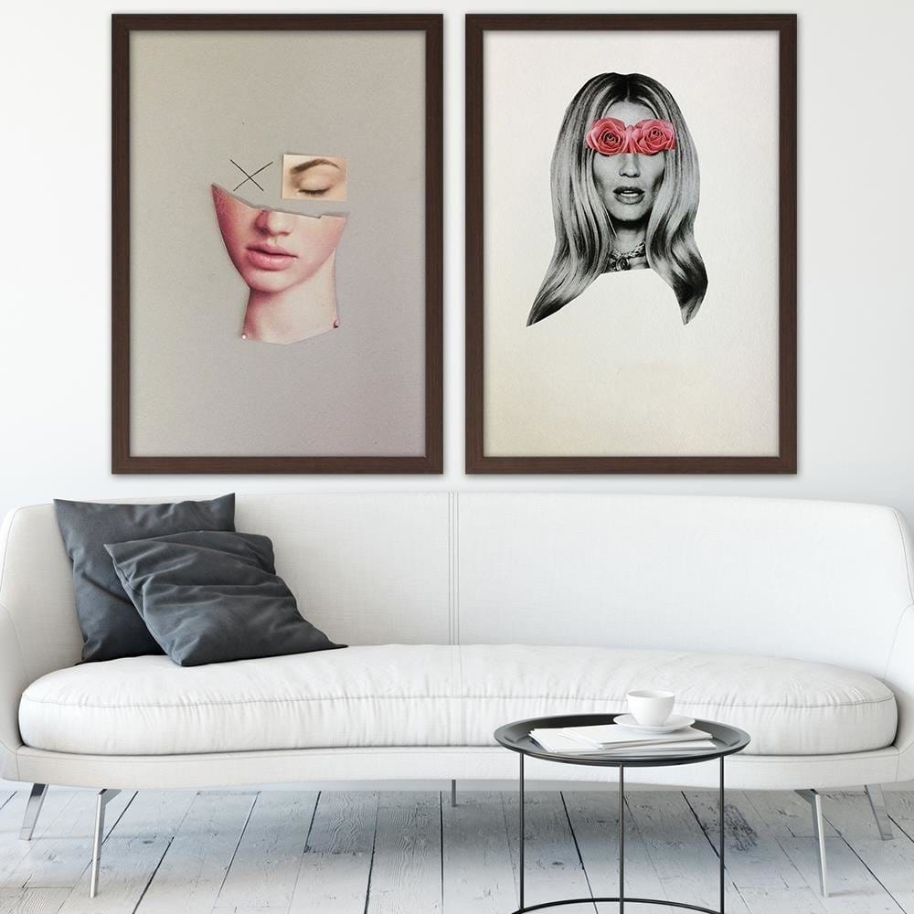 Glezna brūnā rāmī - Natural Pure Beauty Home Trends DECO