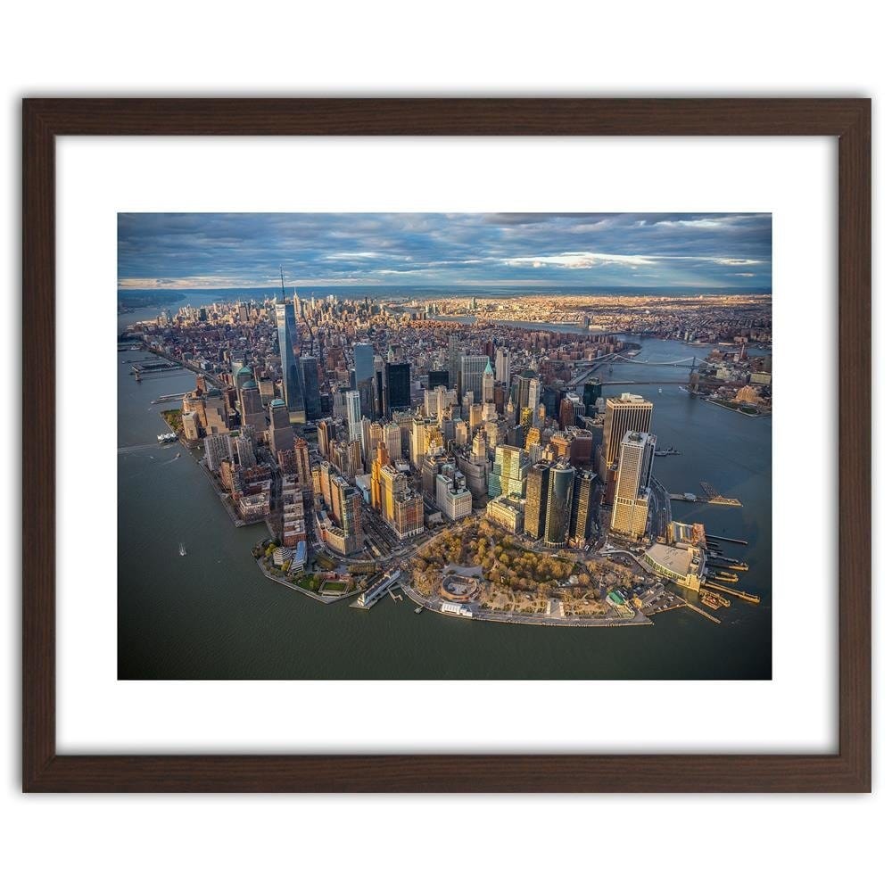 Glezna brūnā rāmī - New York City Home Trends DECO
