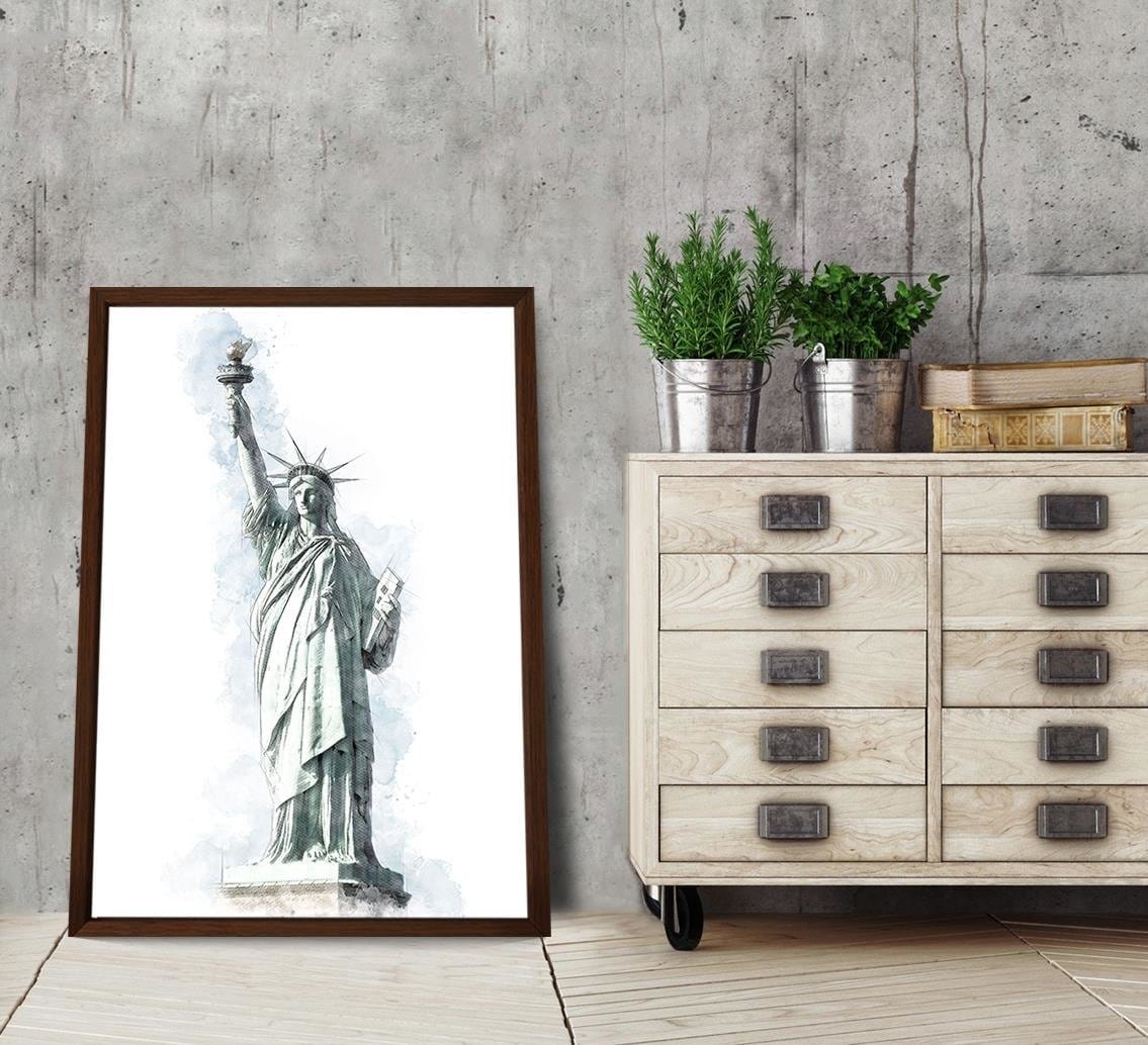 Glezna brūnā rāmī - New York Grey Home Trends DECO
