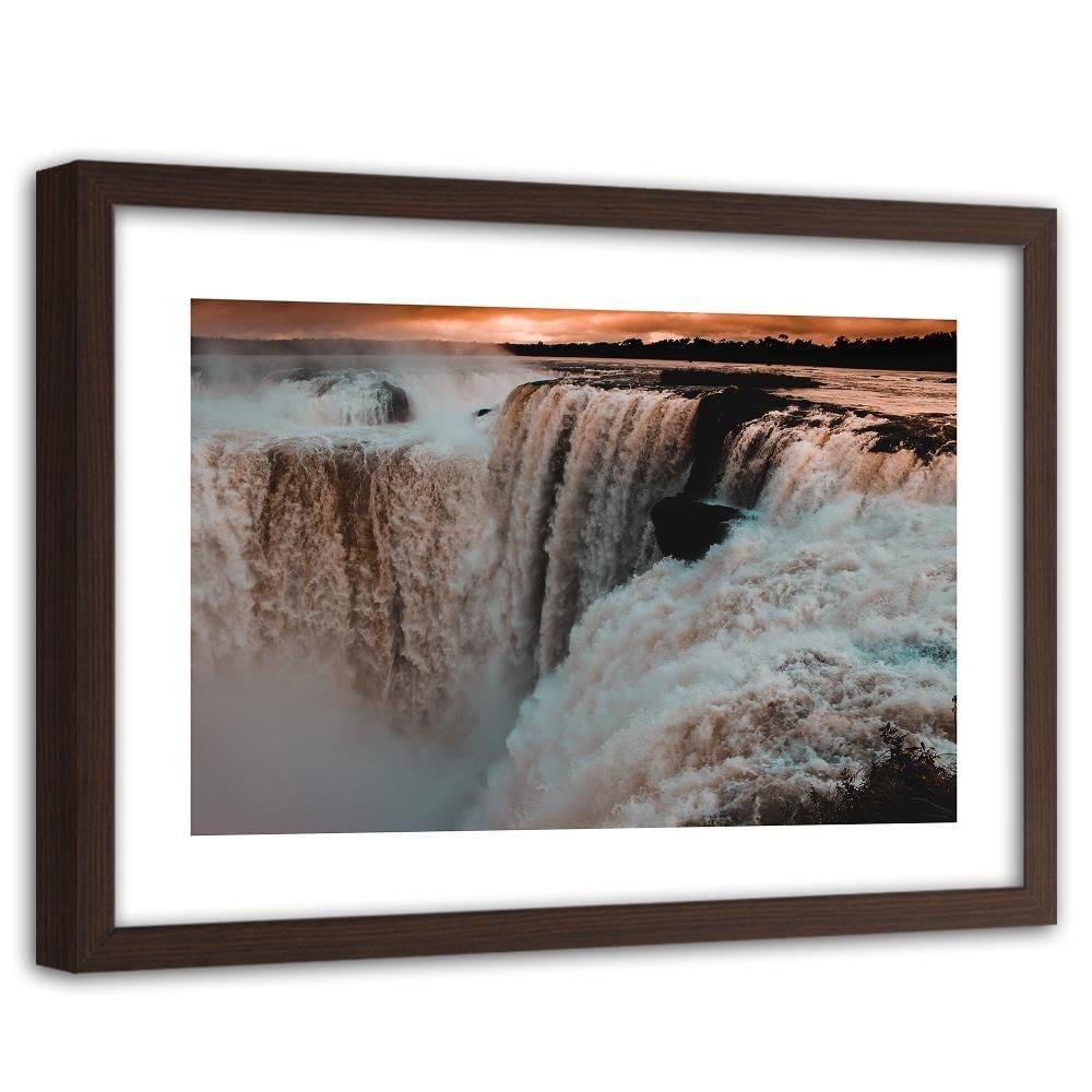 Glezna brūnā rāmī - Niagara Falls Home Trends DECO