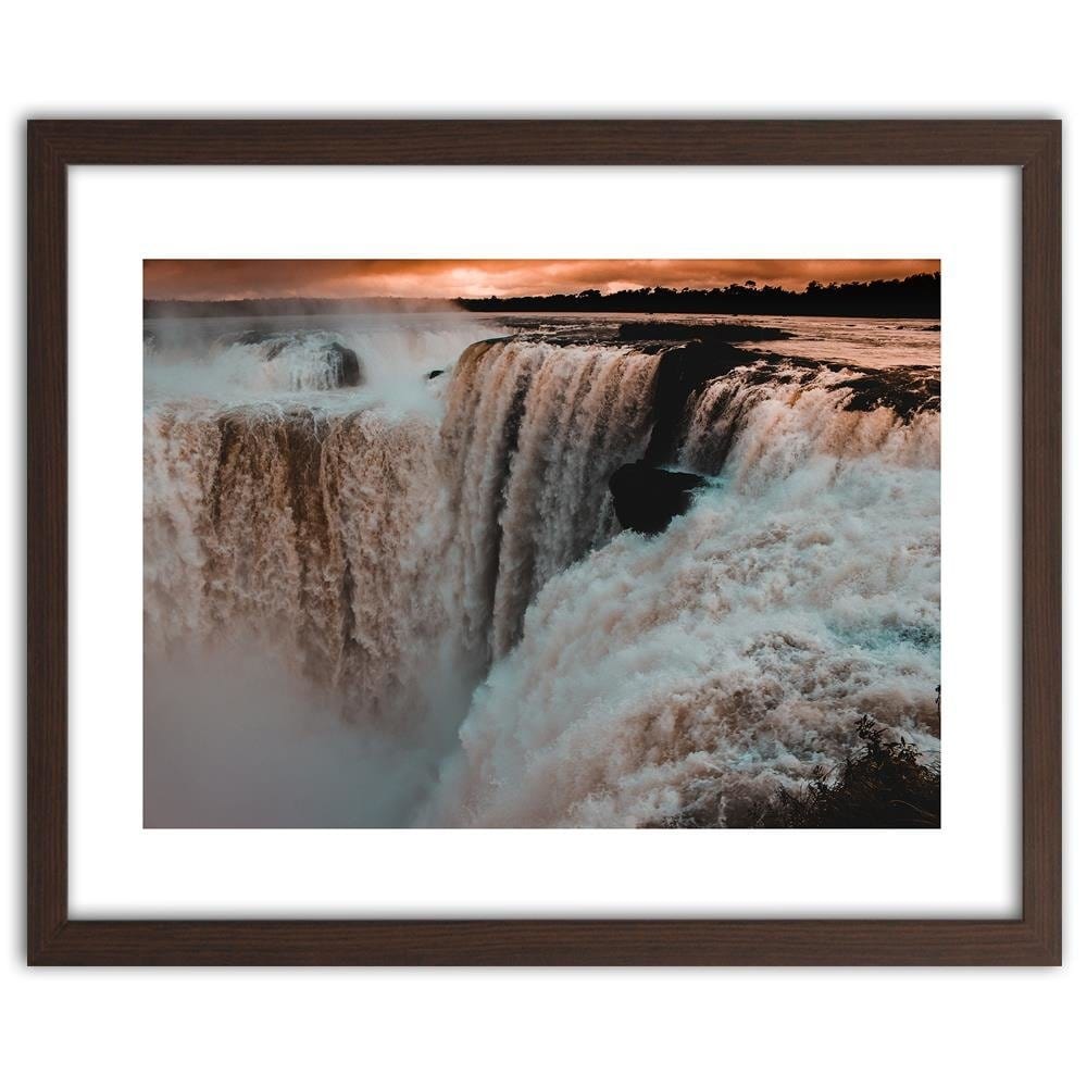 Glezna brūnā rāmī - Niagara Falls Home Trends DECO