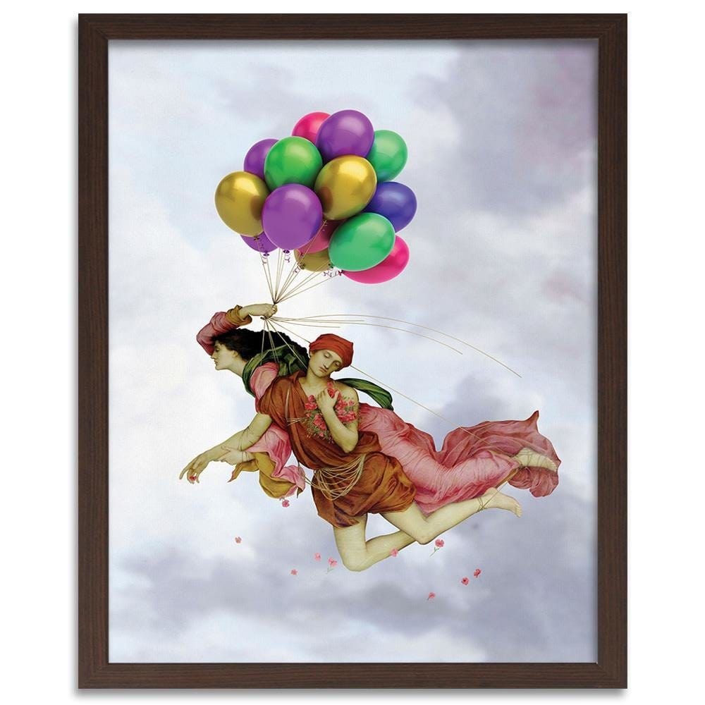 Glezna brūnā rāmī - Night And Sleep Image Home Trends DECO