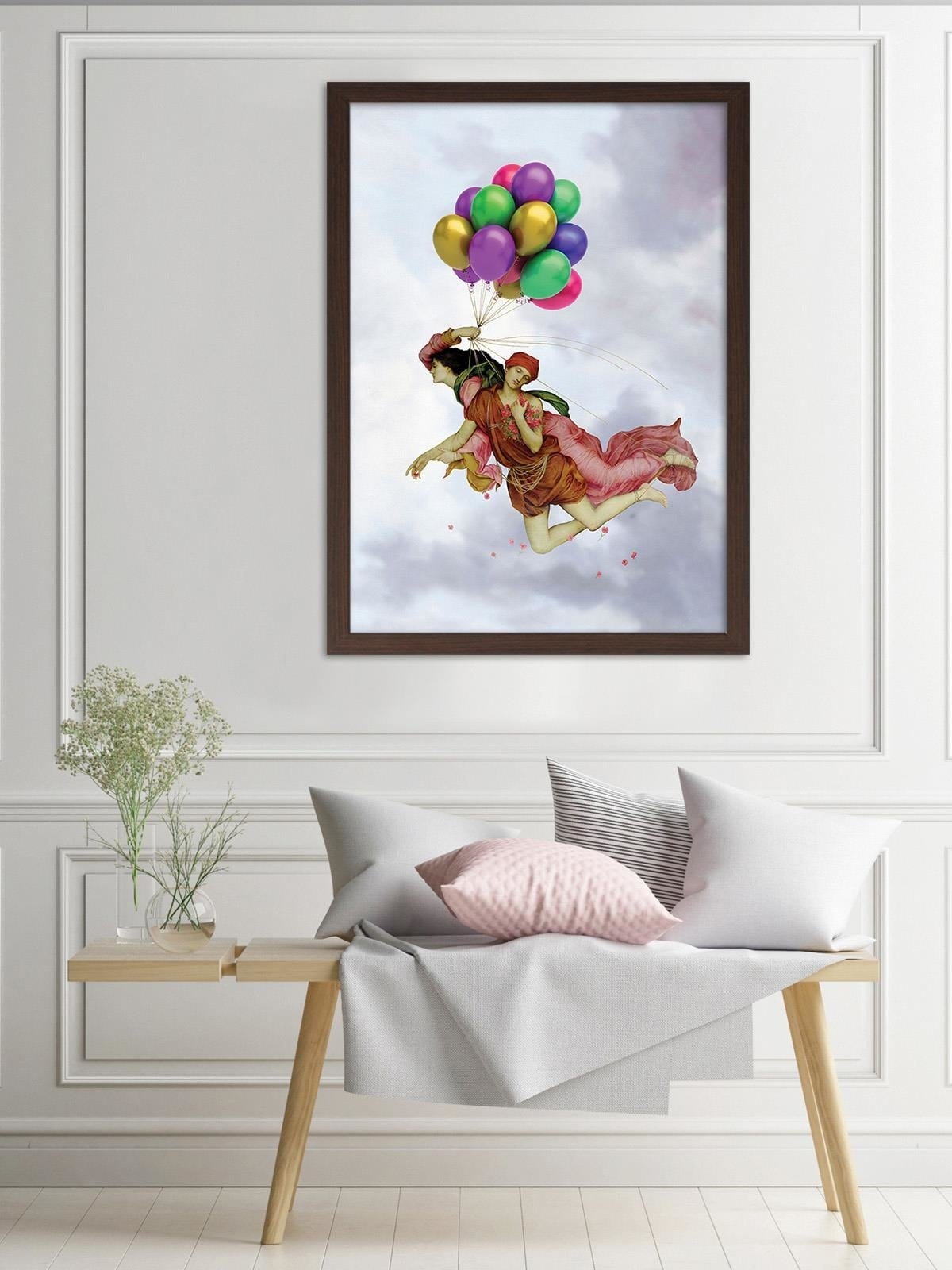 Glezna brūnā rāmī - Night And Sleep Image Home Trends DECO