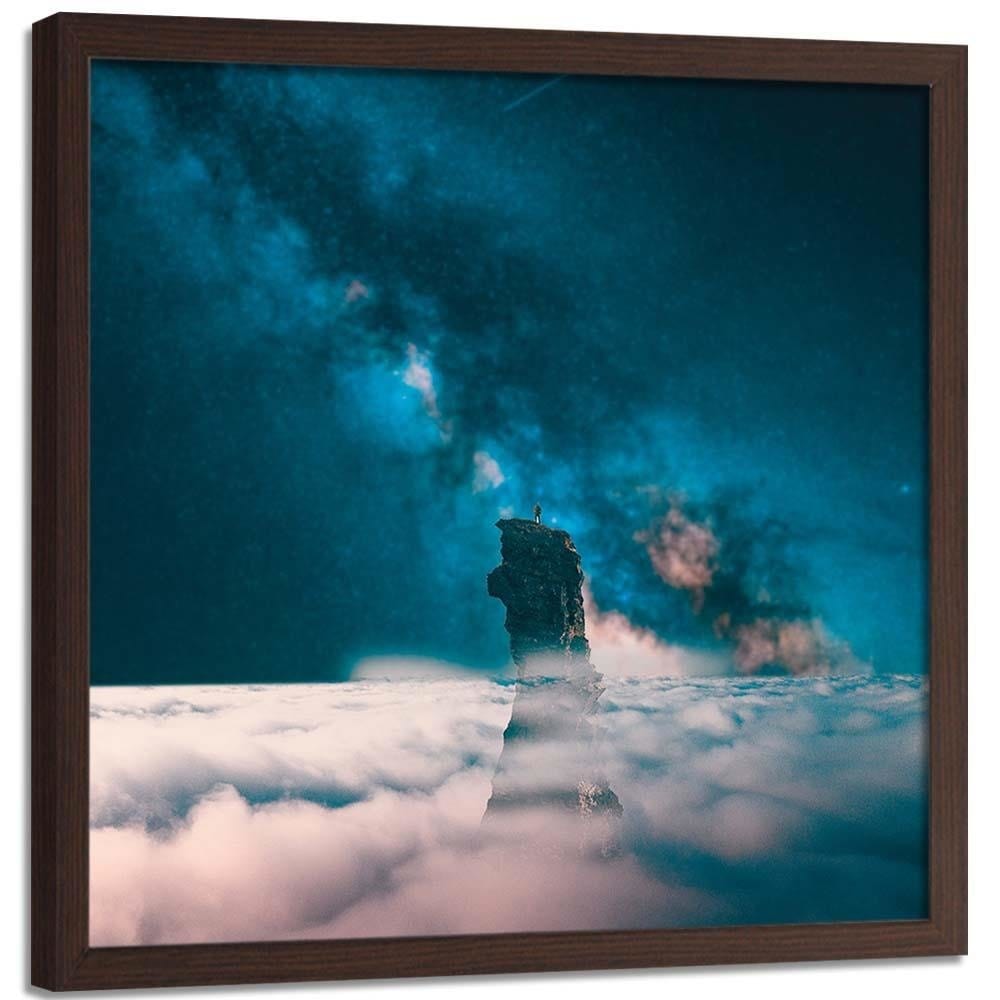 Glezna brūnā rāmī - Night In The Clouds Home Trends DECO