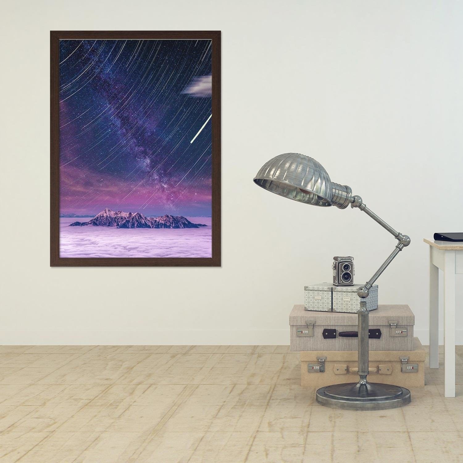Glezna brūnā rāmī - Night Shooting Stars Home Trends DECO