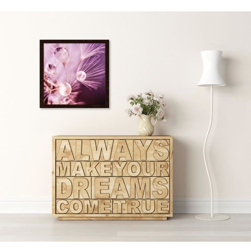 Glezna brūnā rāmī - Nun seeds and water drops Home Trends DECO