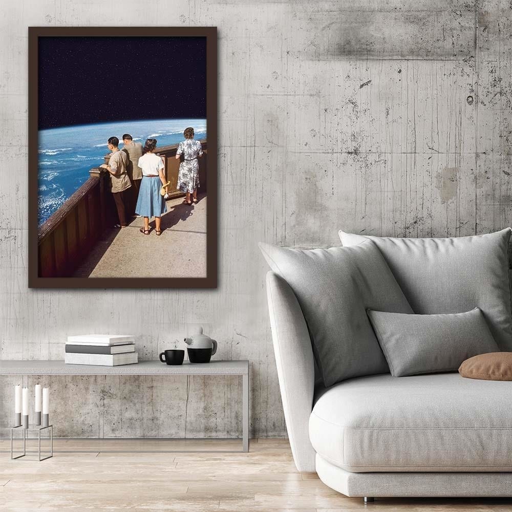 Glezna brūnā rāmī - Observation Deck Home Trends DECO