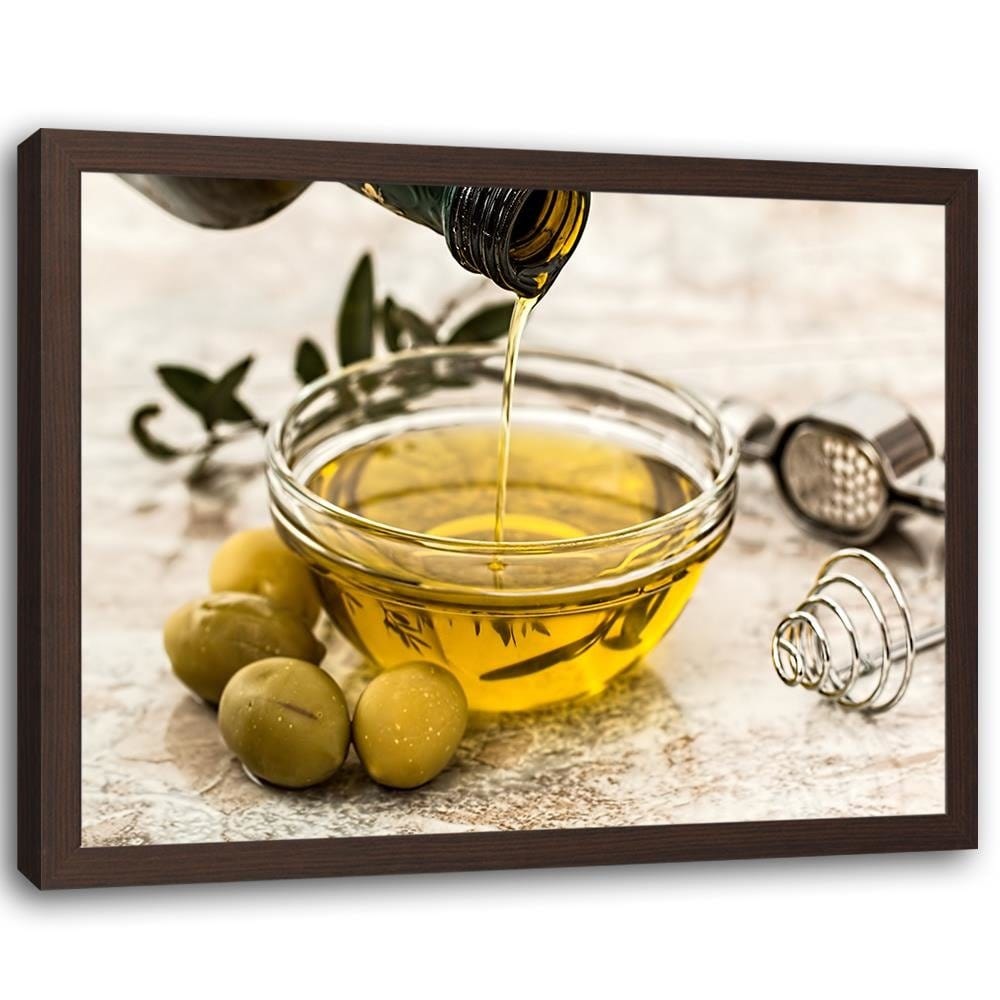 Glezna brūnā rāmī - Oil And Herbs Home Trends DECO