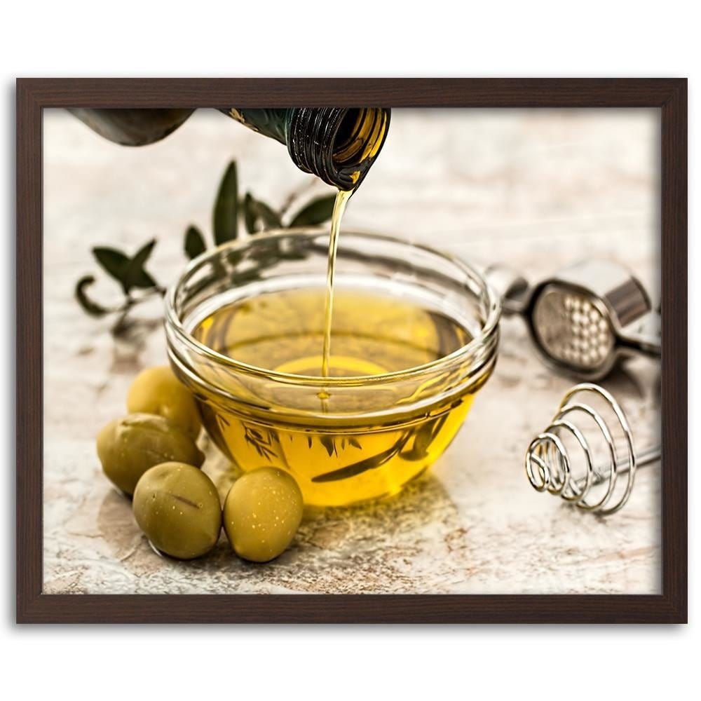 Glezna brūnā rāmī - Oil And Herbs Home Trends DECO