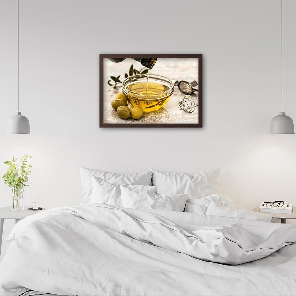 Glezna brūnā rāmī - Oil And Herbs Home Trends DECO