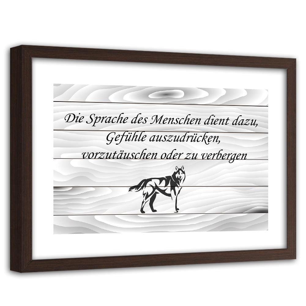 Glezna brūnā rāmī - Operative Part Of Huskym Home Trends DECO