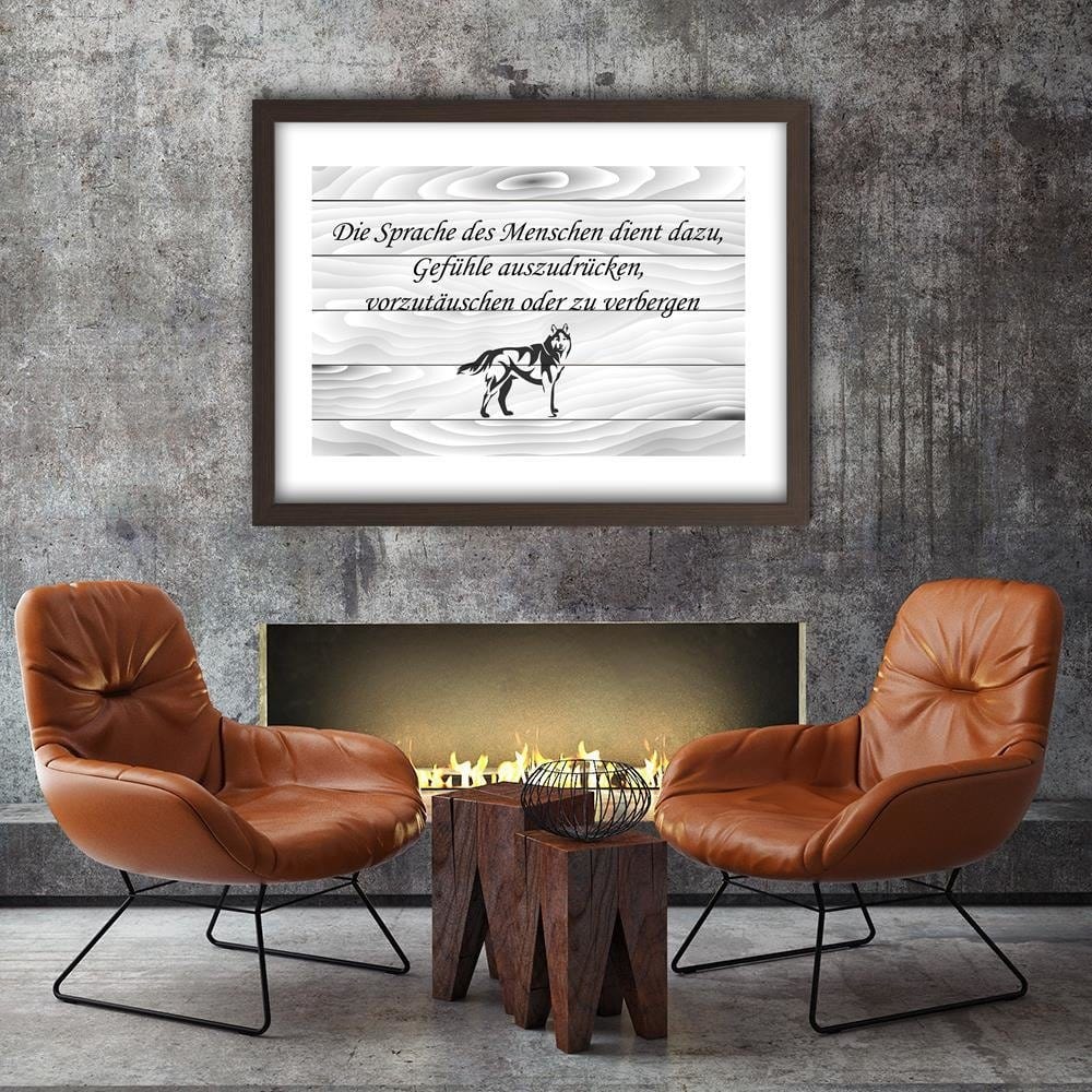 Glezna brūnā rāmī - Operative Part Of Huskym Home Trends DECO