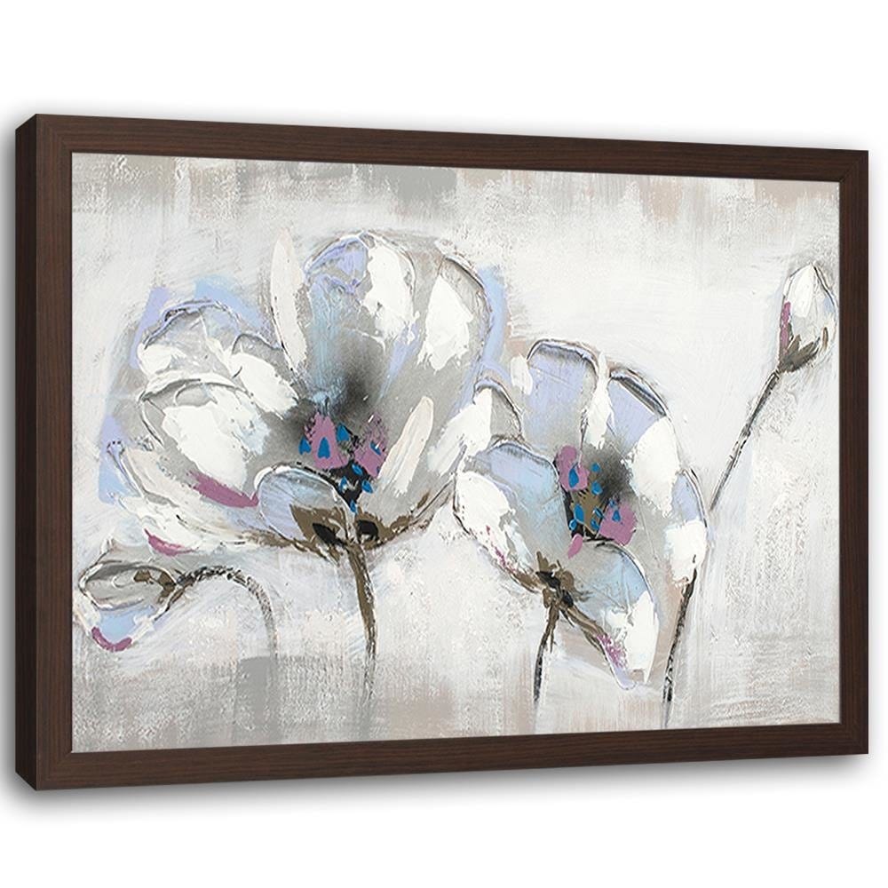 Glezna brūnā rāmī - Orchid Abstraction Home Trends DECO