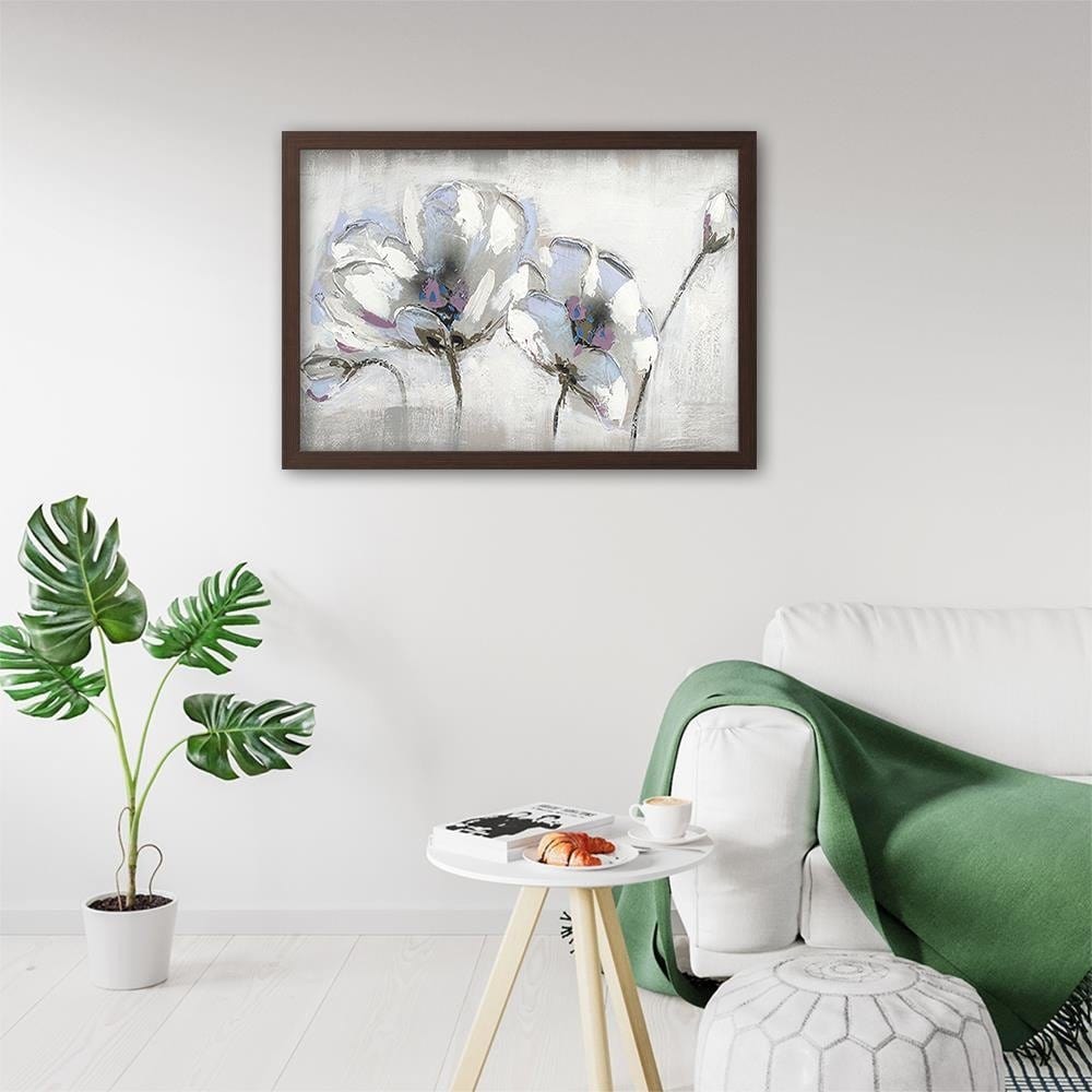 Glezna brūnā rāmī - Orchid Abstraction Home Trends DECO