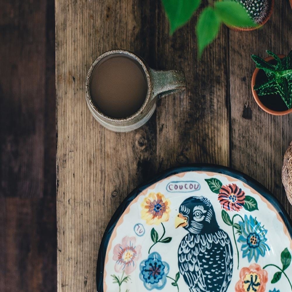 Glezna brūnā rāmī - Painted Bird Home Trends DECO