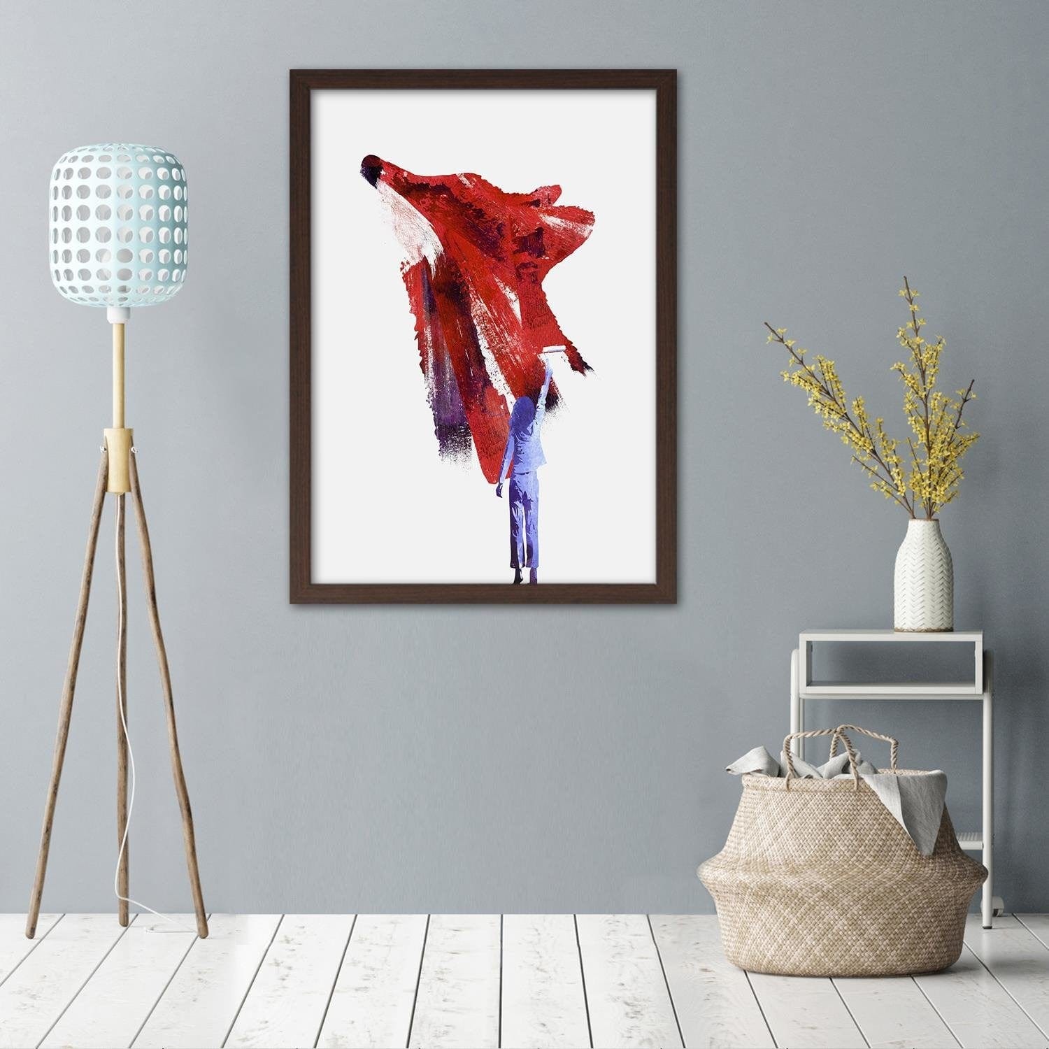 Glezna brūnā rāmī - Painted November  Home Trends DECO