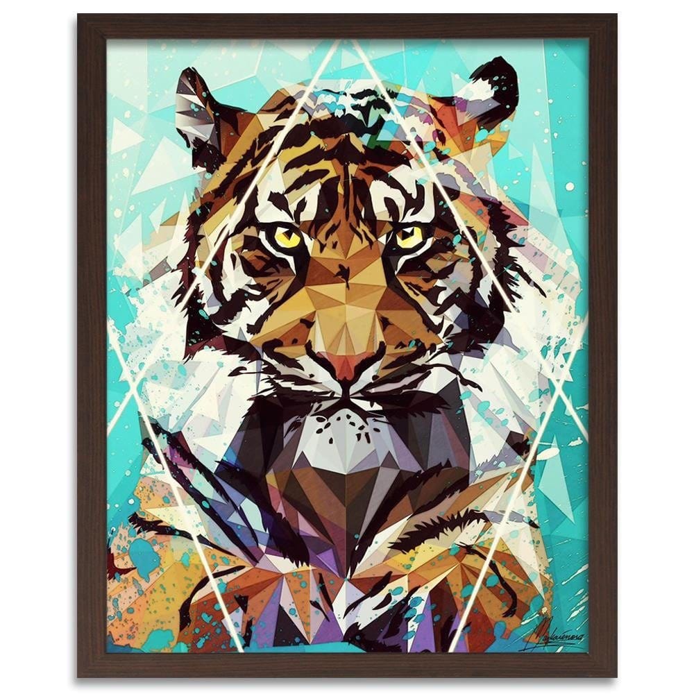 Glezna brūnā rāmī - Painted Tiger Home Trends DECO