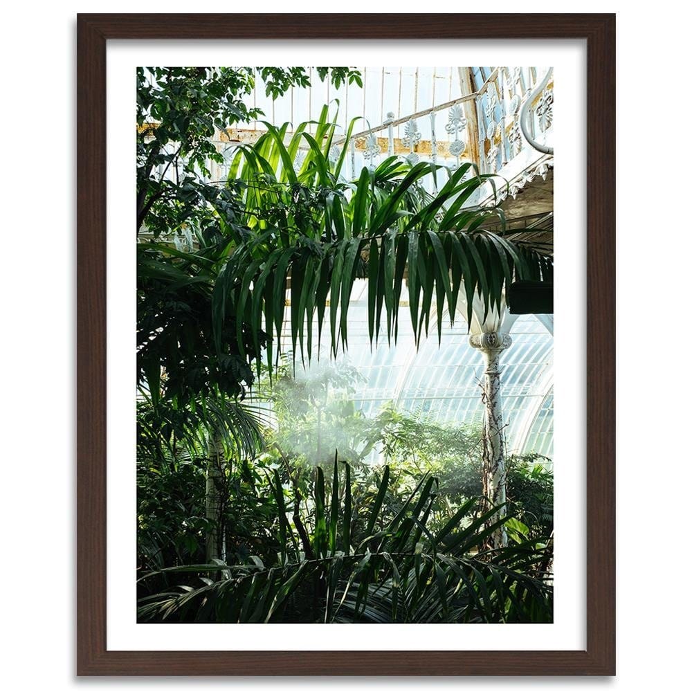 Glezna brūnā rāmī - Palm House Home Trends DECO