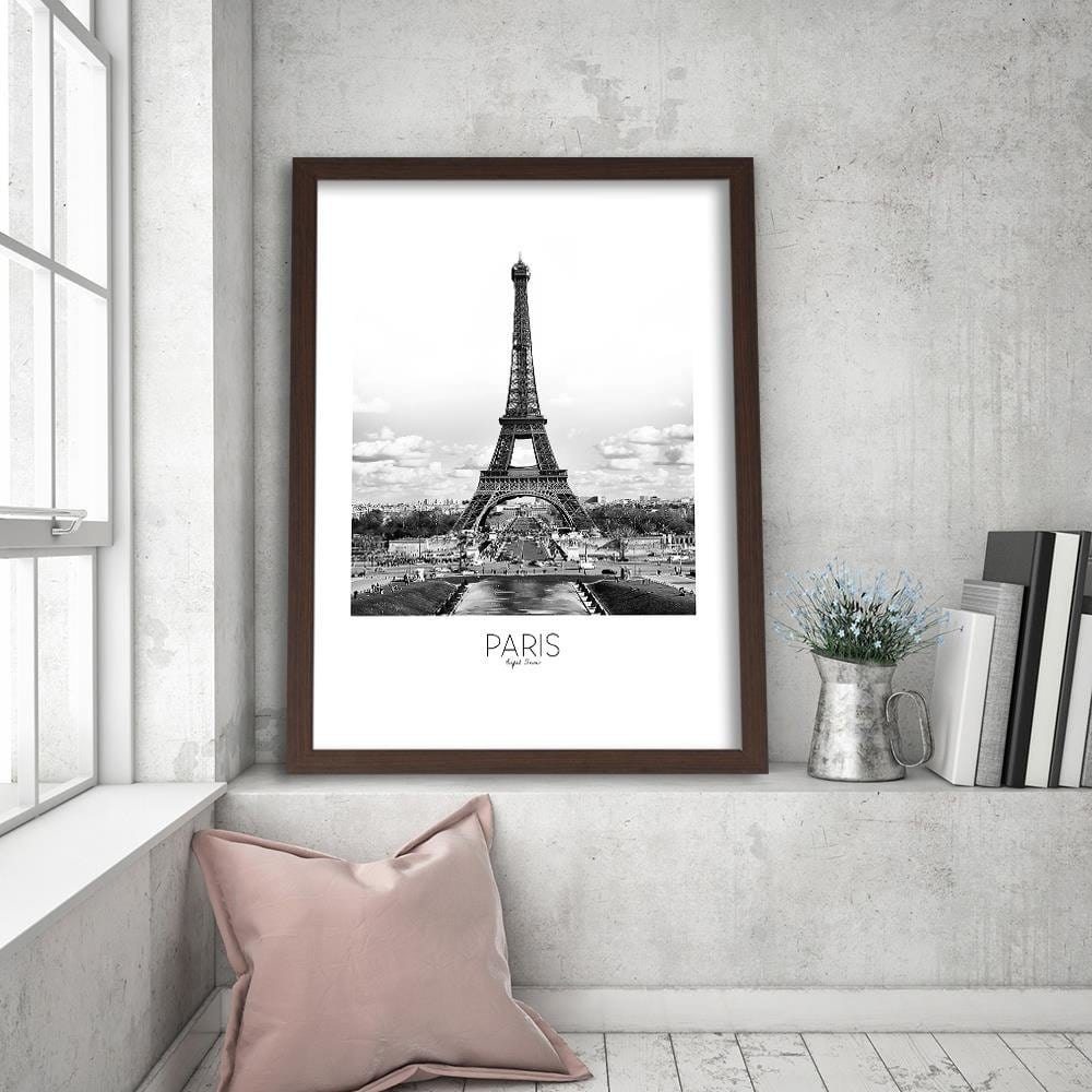 Glezna brūnā rāmī - Paris Eiffel Tower Home Trends DECO