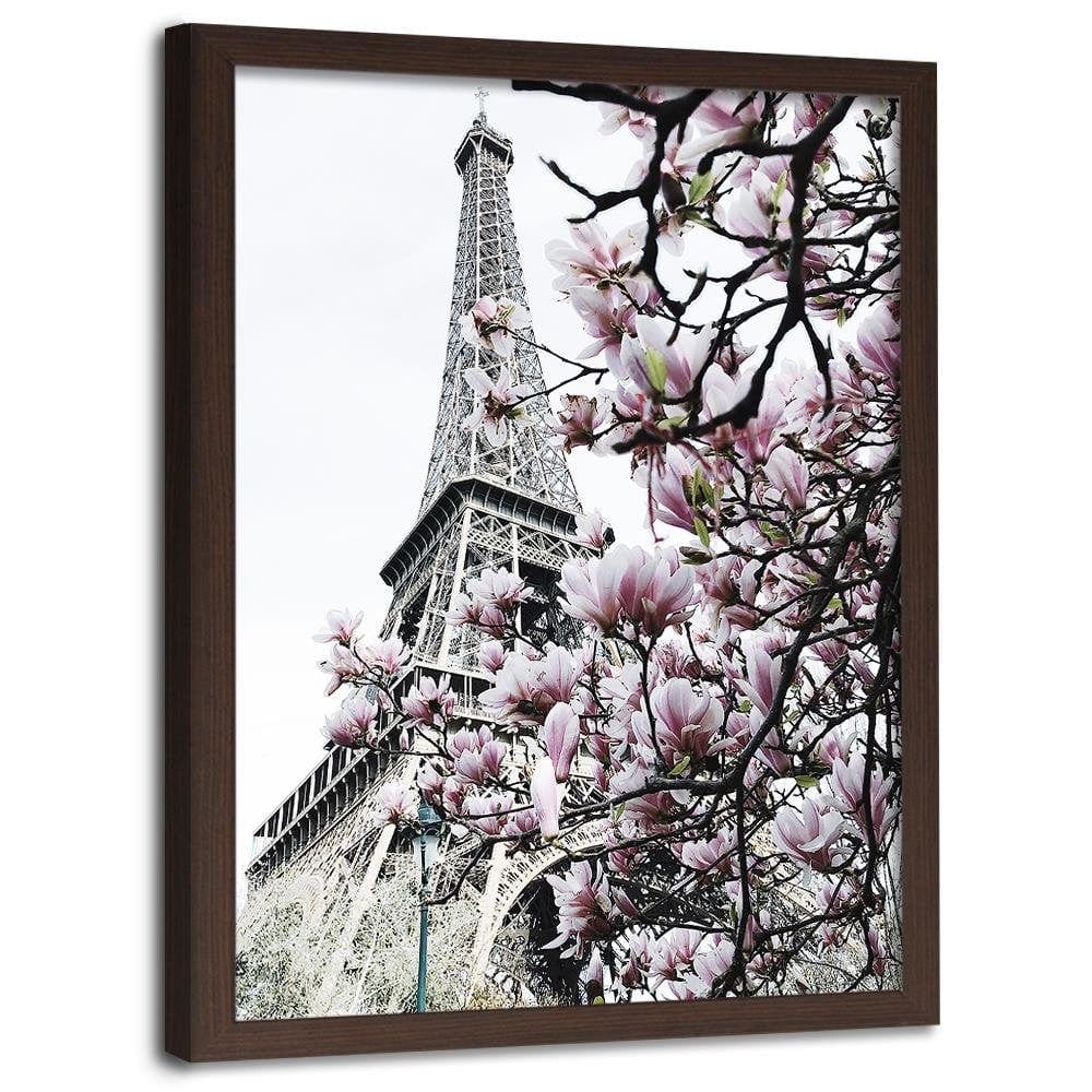 Glezna brūnā rāmī - Paris Magnolias Home Trends DECO