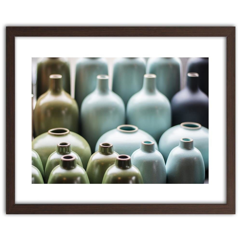 Glezna brūnā rāmī - Pastel Vase Home Trends DECO