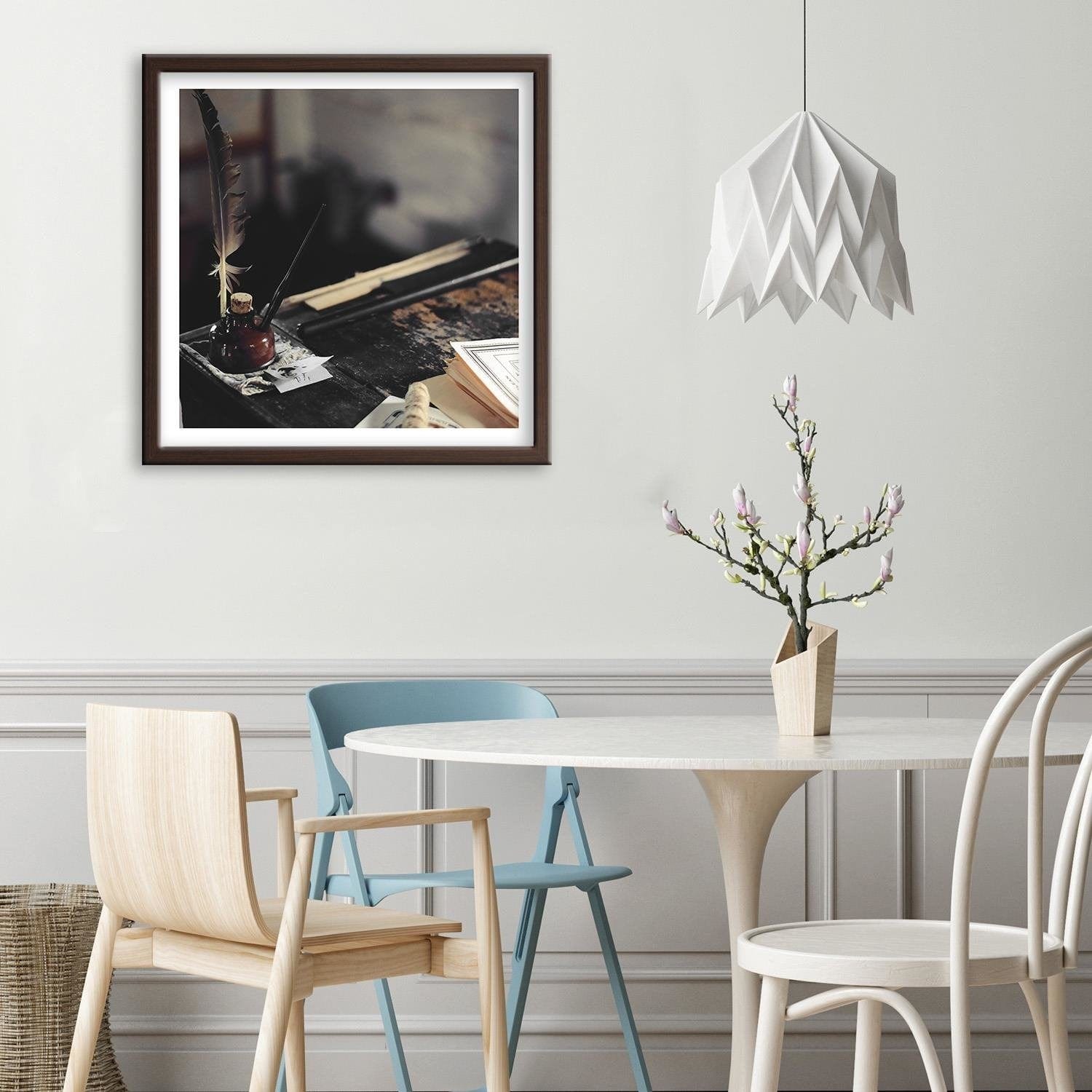Glezna brūnā rāmī - Pen And Inkwell Home Trends DECO