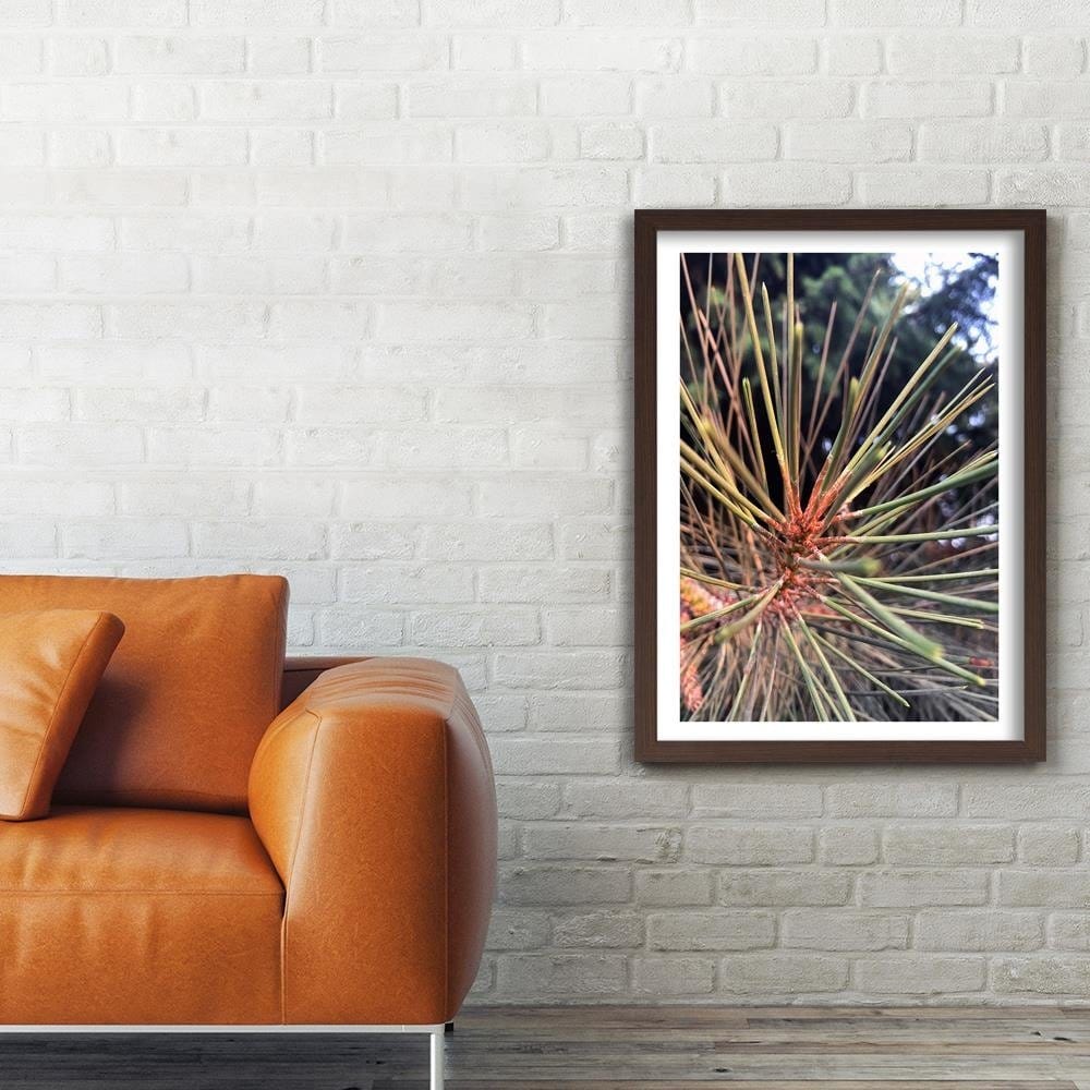 Glezna brūnā rāmī - Pine Needles Home Trends DECO